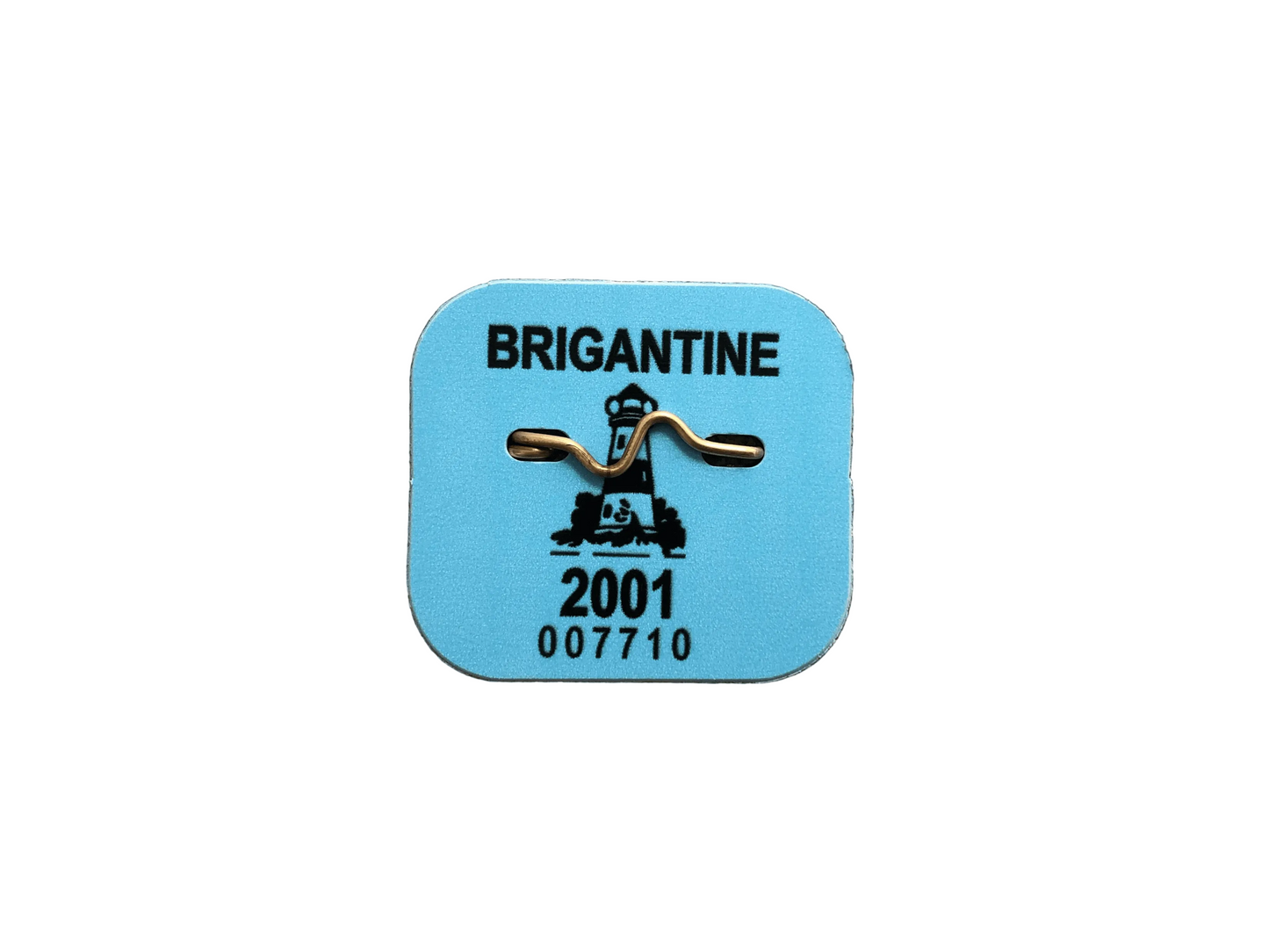 RETRO Brigantine 2001 Seasonal Beach Tag