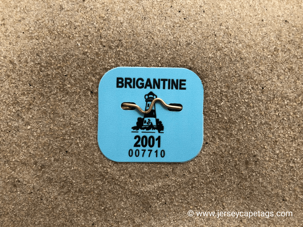 Brigantine 2001 Seasonal Beach Tag