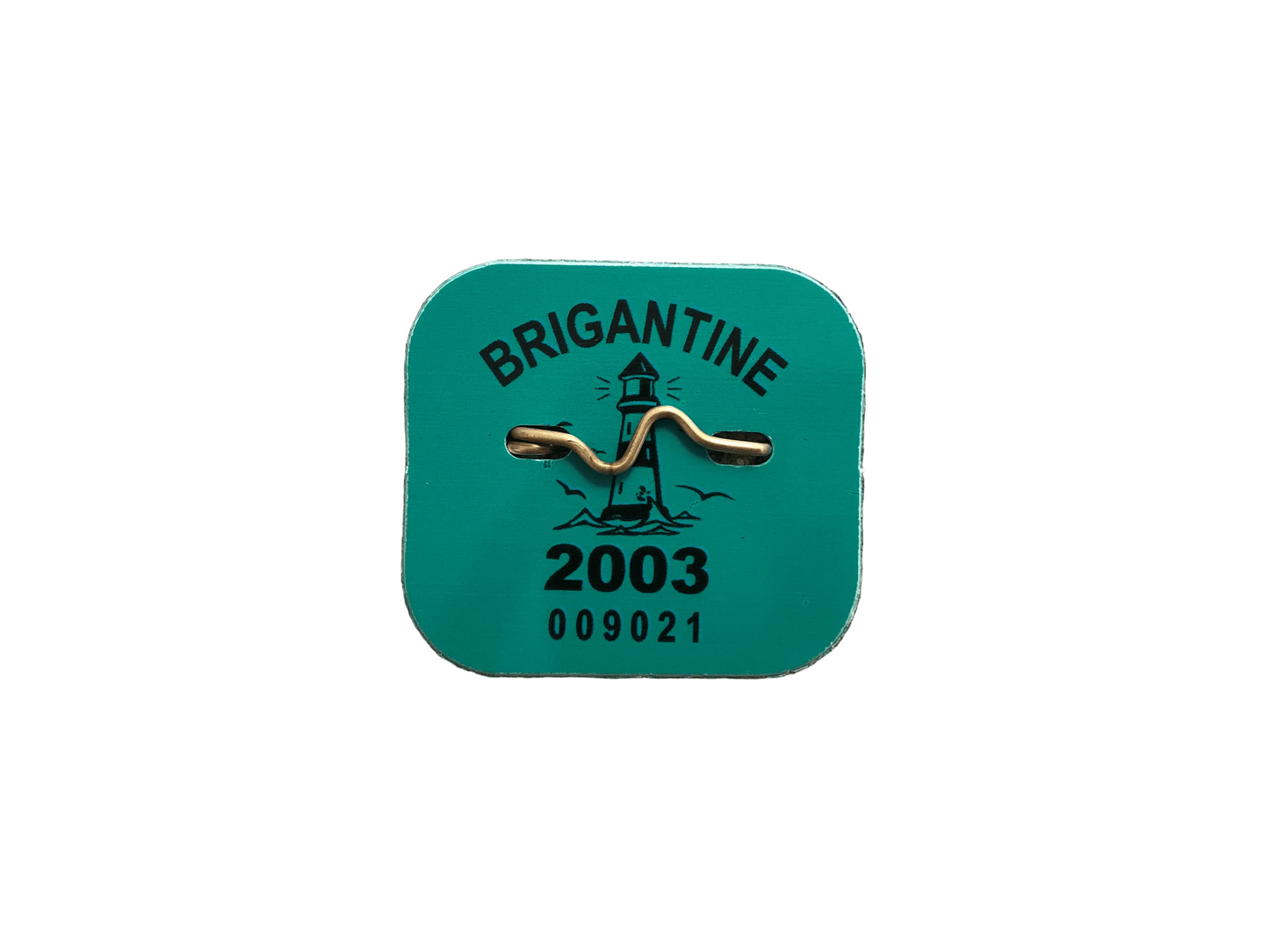RETRO Brigantine 2003 Seasonal Beach Tag