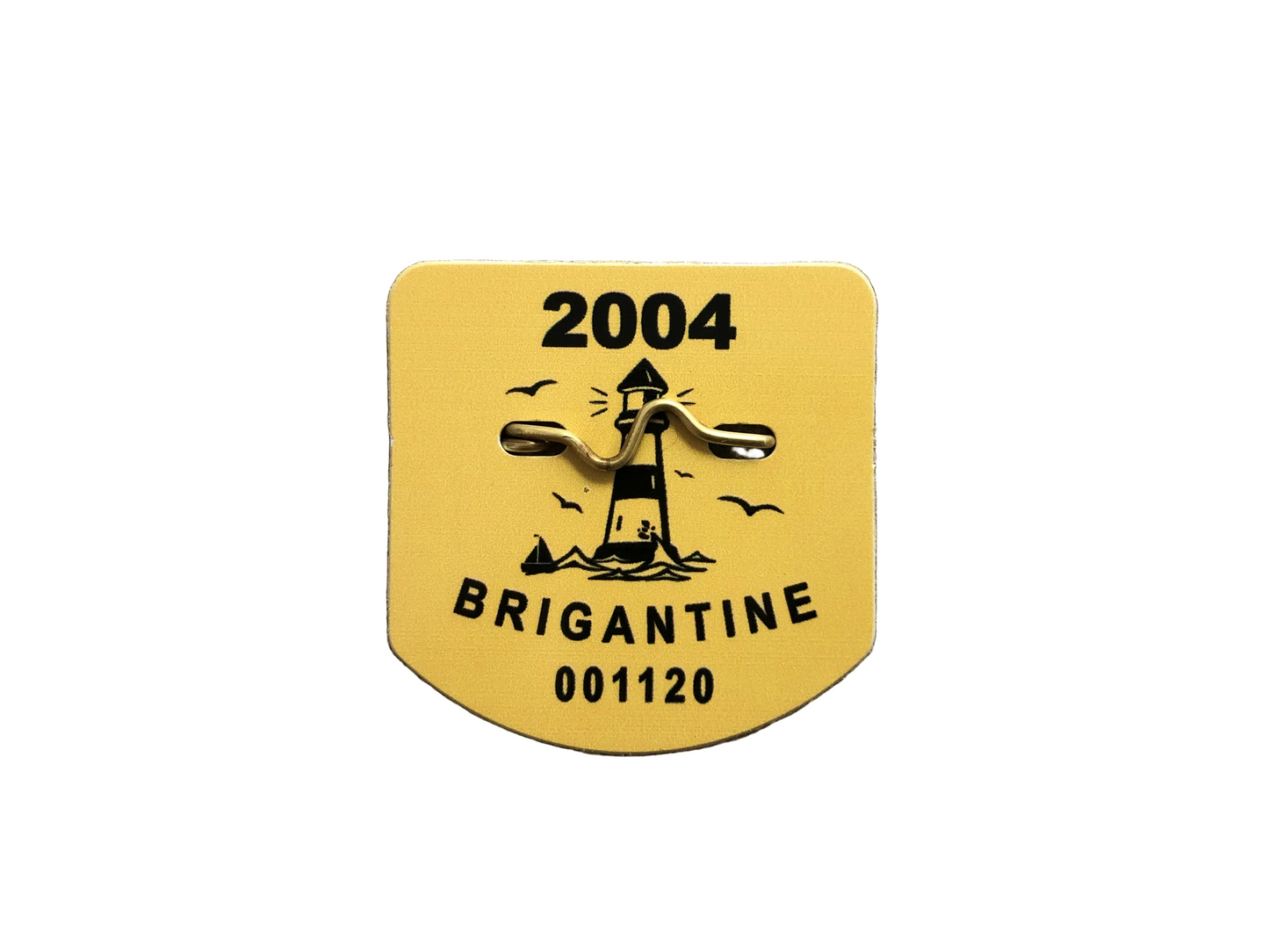 RETRO Brigantine 2004 Seasonal Beach Tag