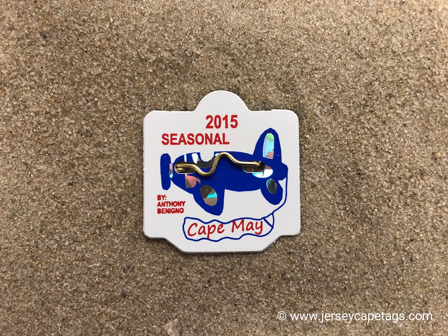 RETRO Cape May 2015 Seasonal Beach Tag