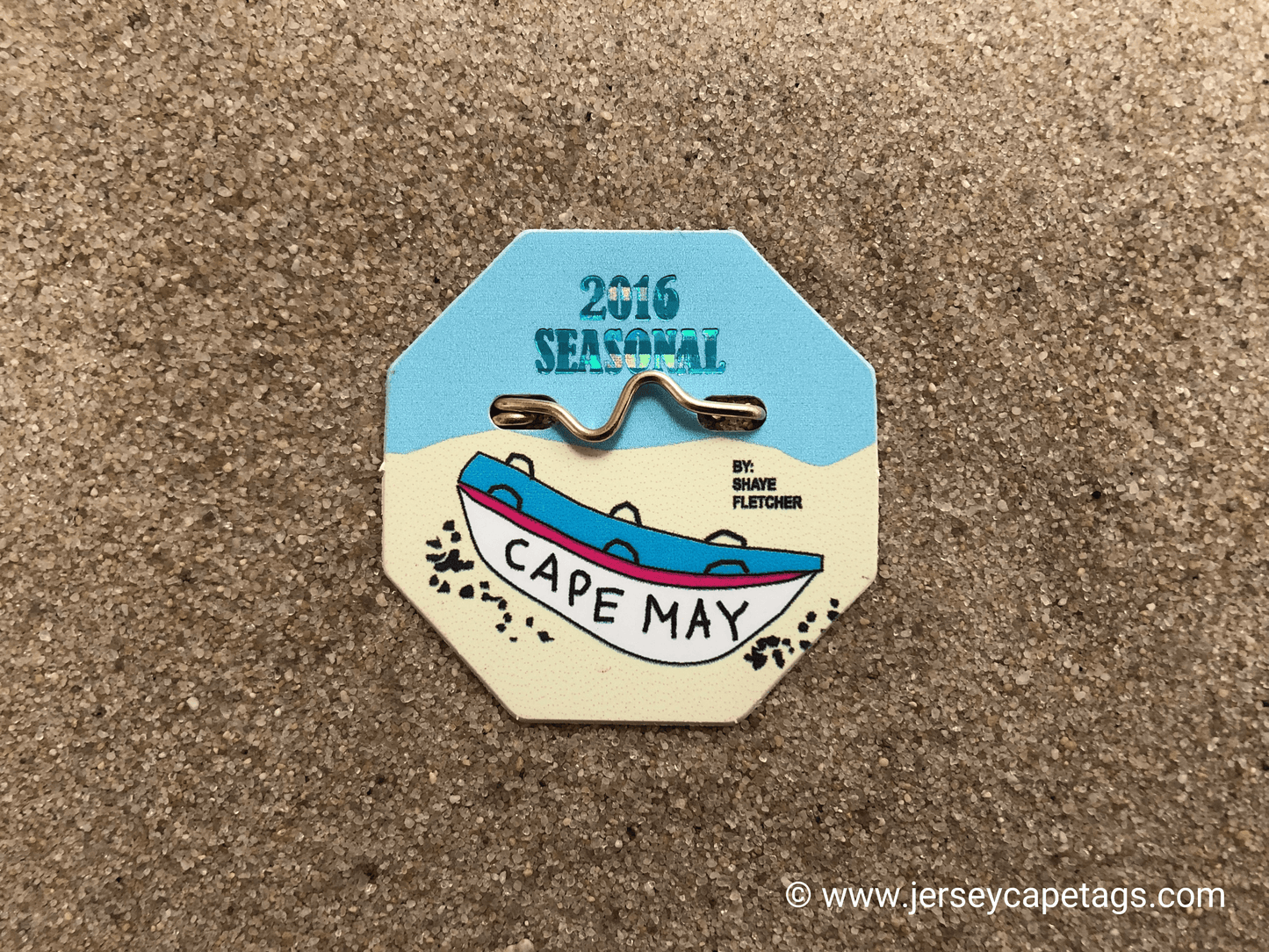RETRO Cape May 2016 Seasonal Beach Tag