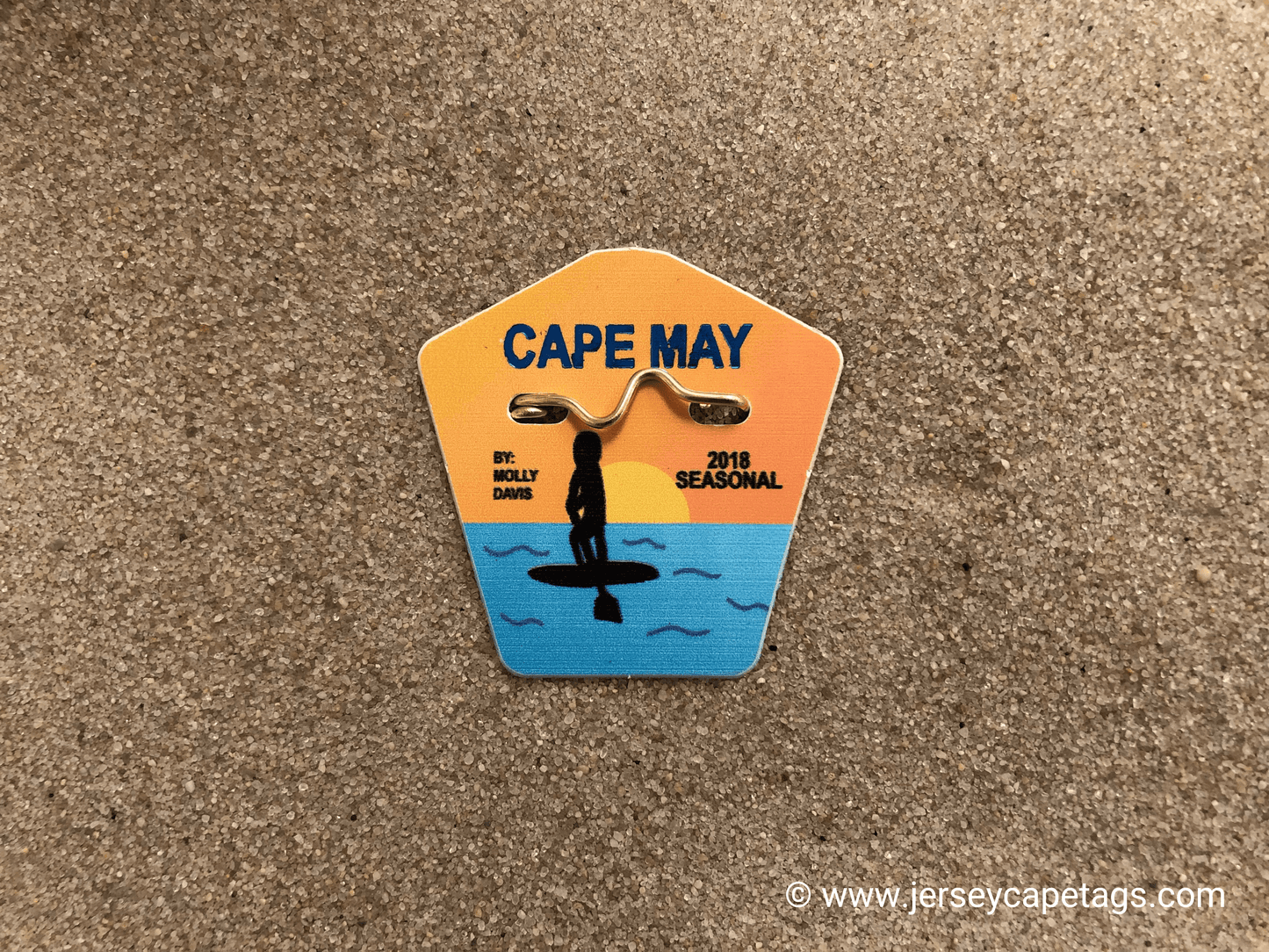 RETRO Cape May 2018 Seasonal Beach Tag
