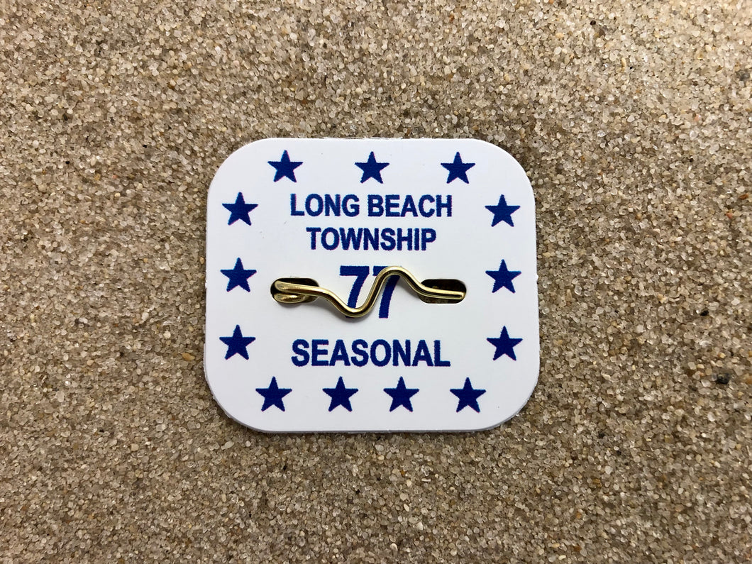 Long Beach Township 1977 Seasonal Beach Badge