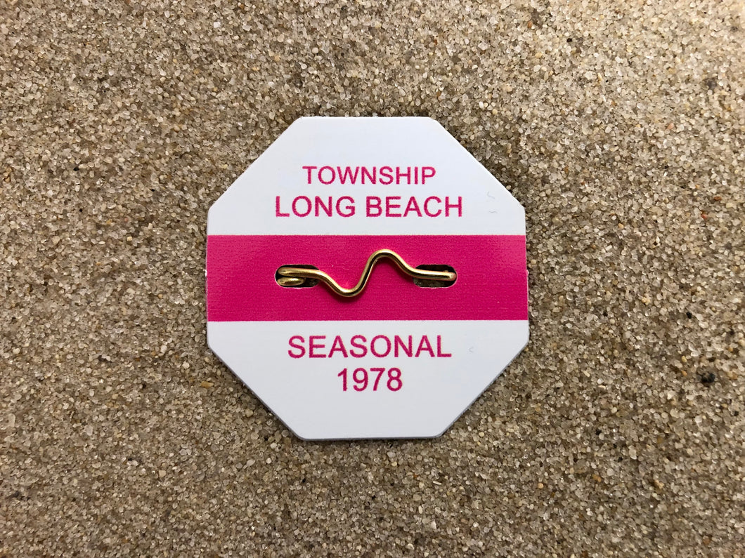 Long Beach Township 1978 Seasonal Beach Badge