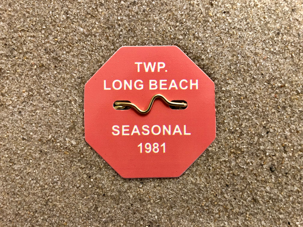 Long Beach Township 1981 Seasonal Beach Badge