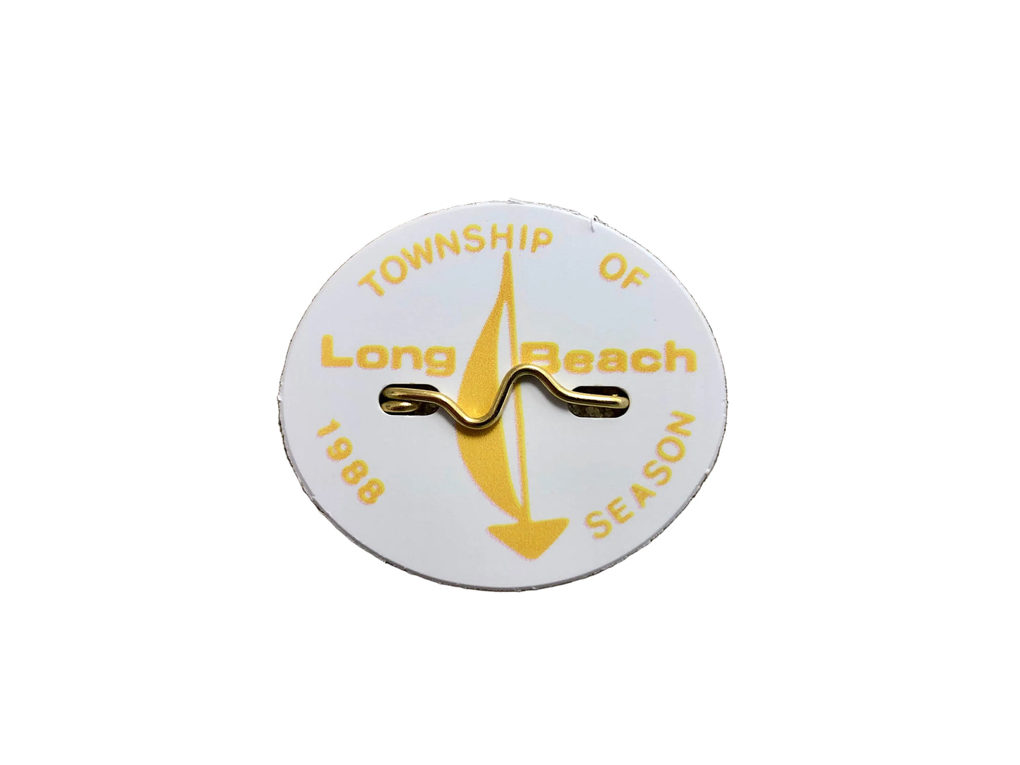 RETRO Long Beach Township 1988 Seasonal Beach Badge
