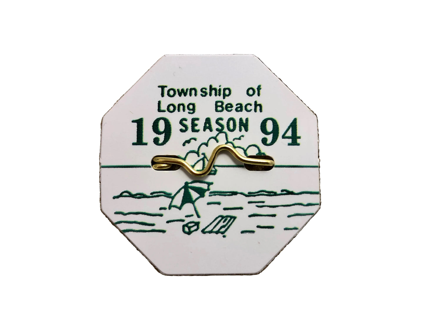 RETRO Long Beach Township 1994 Seasonal Beach Badge