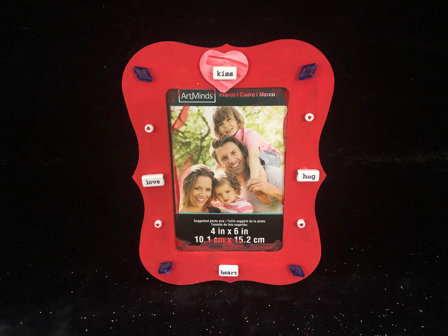 Kiss, Love, Hug, Heart Picture Frame