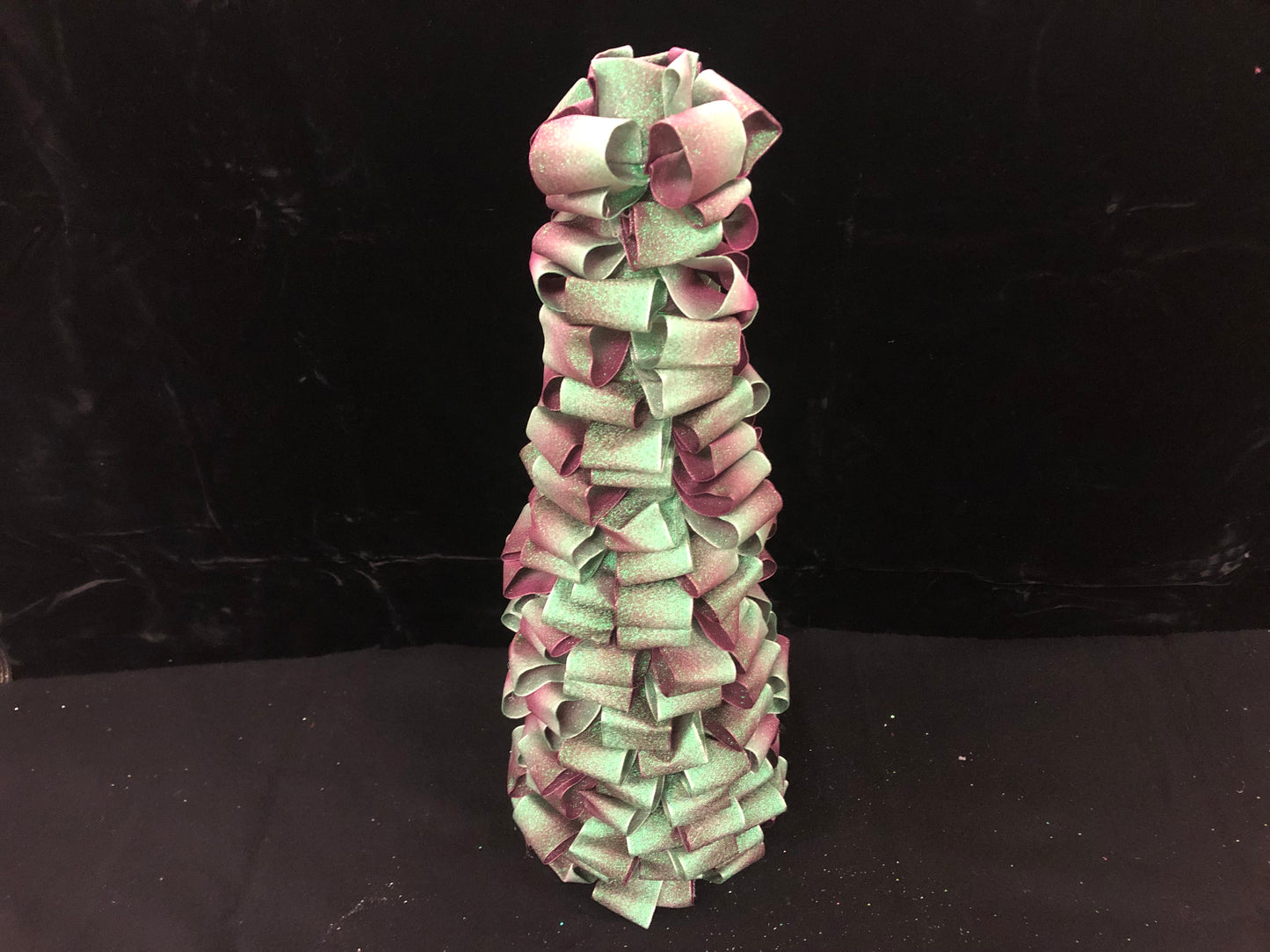 Tabletop Ribbon Tree - Pink and Green