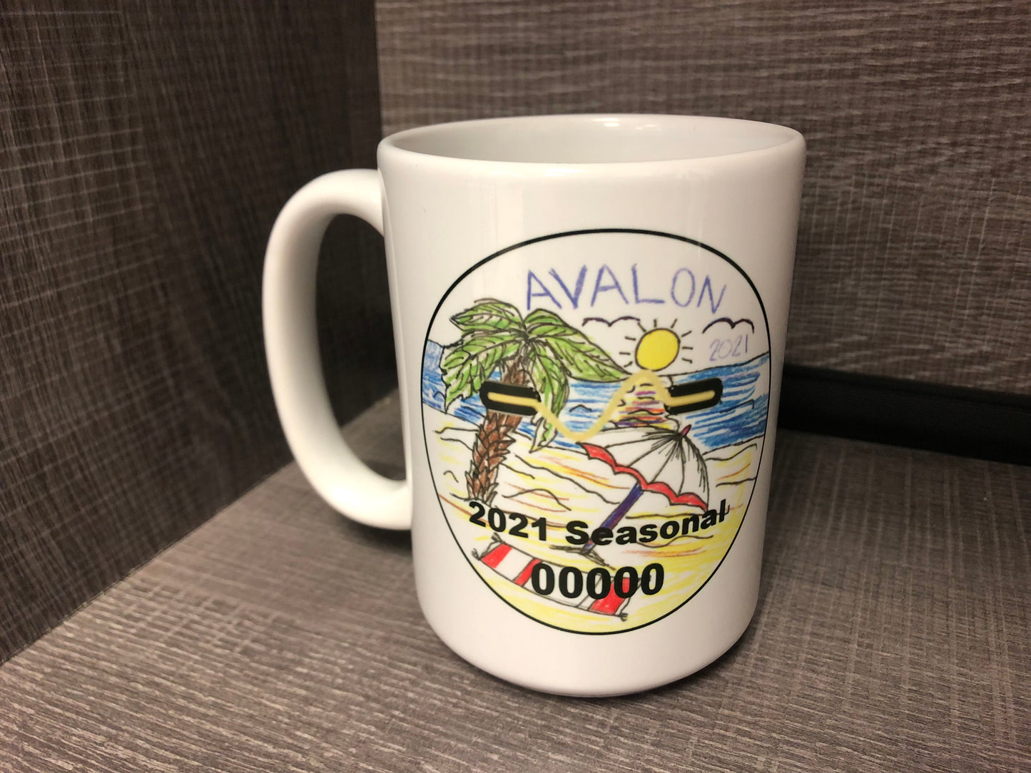 2021 Seasonal Beach Tag/Badge Mugs