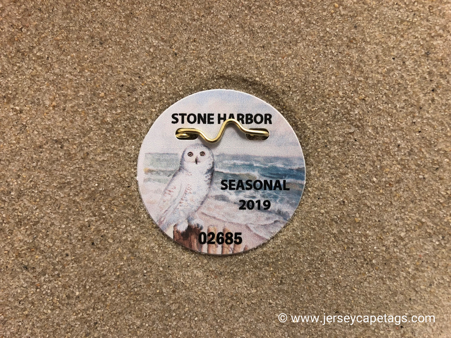 RETRO Stone Harbor 2019 Seasonal Beach Tag