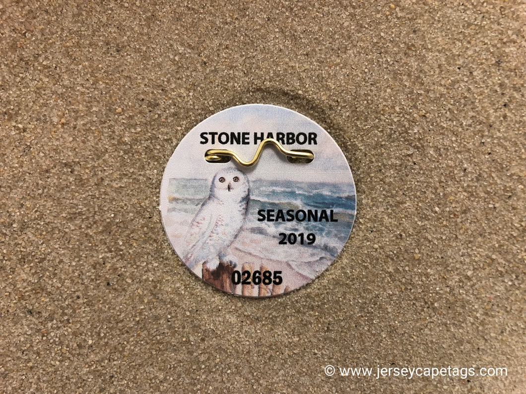 Stone Harbor 2019 Seasonal Beach Tag