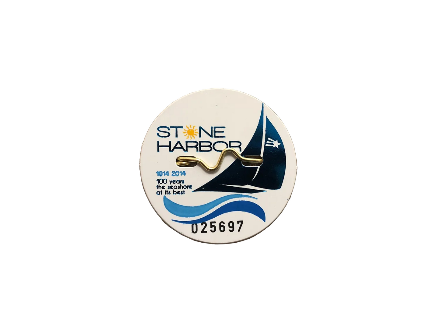 RETRO Stone Harbor 2014 Seasonal Beach Tag