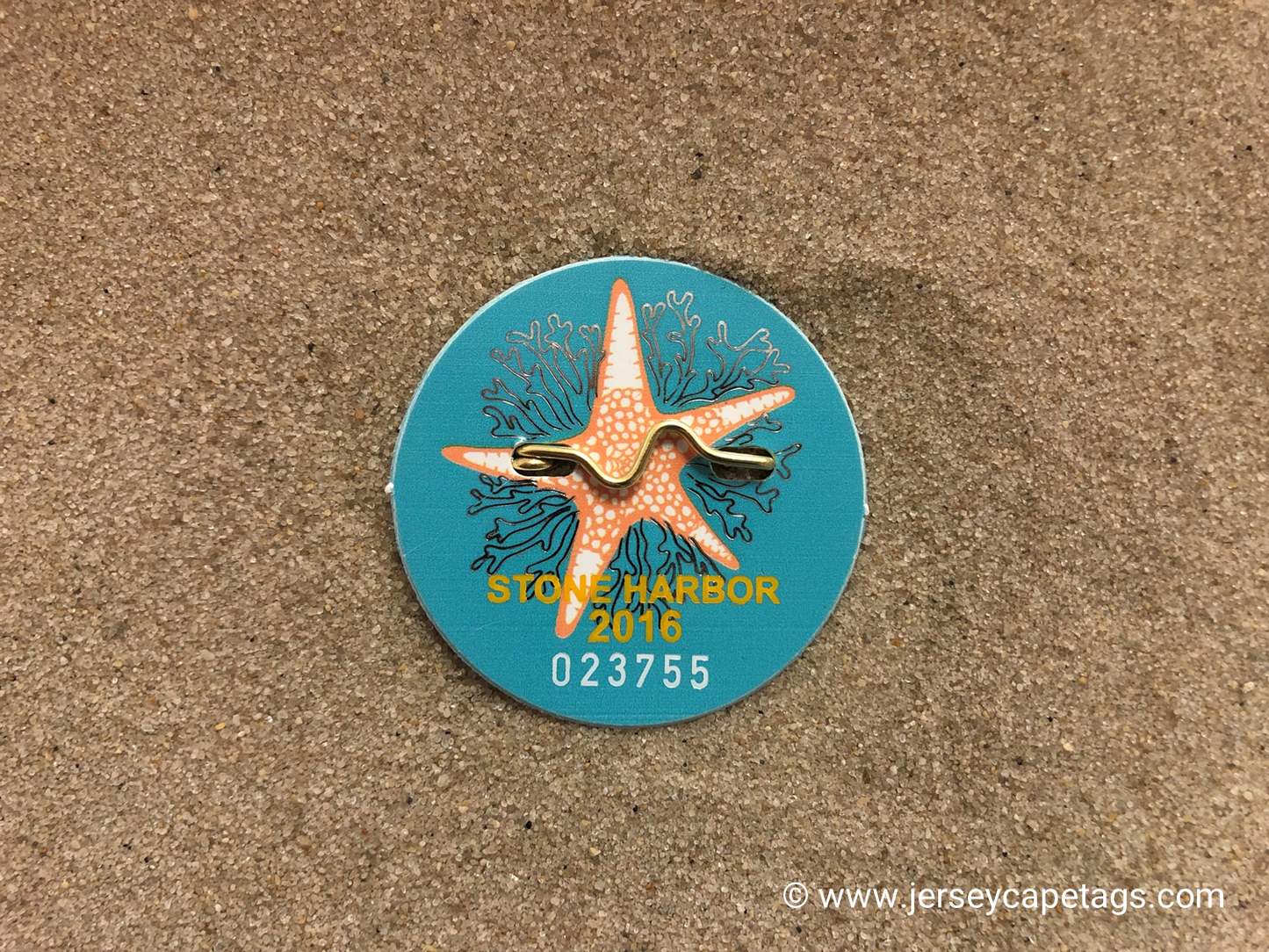 RETRO Stone Harbor 2016 Seasonal Beach Tag