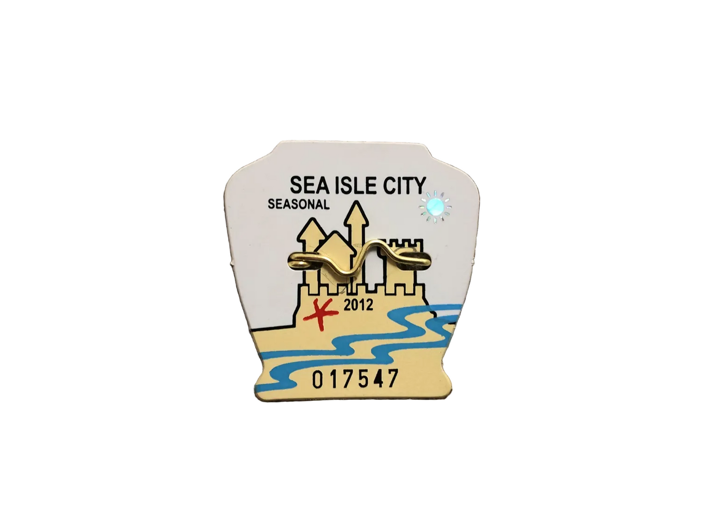 RETRO Sea Isle City 2012 Seasonal Beach Tag