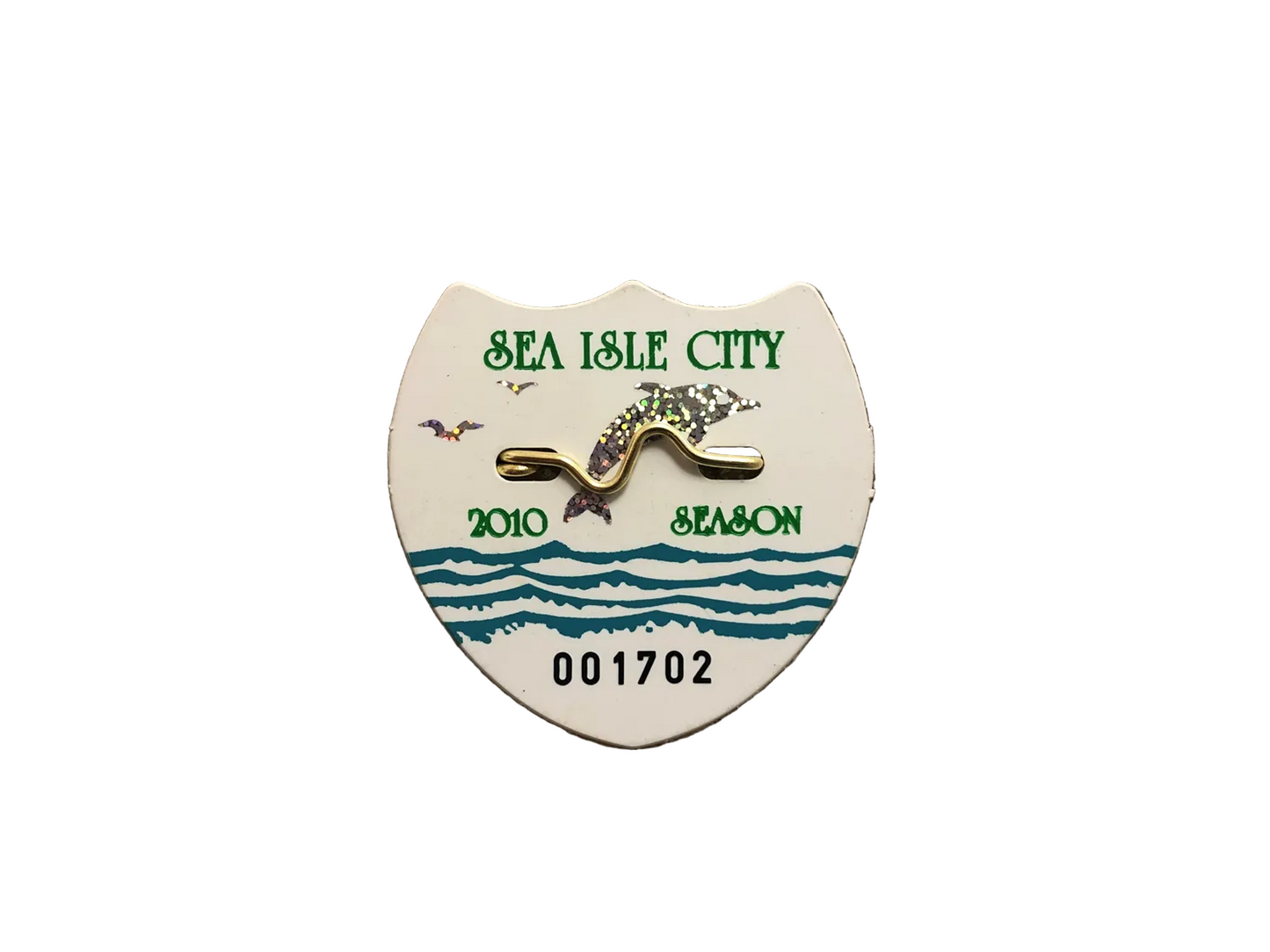 RETRO Sea Isle City 2010 Seasonal Beach Tag