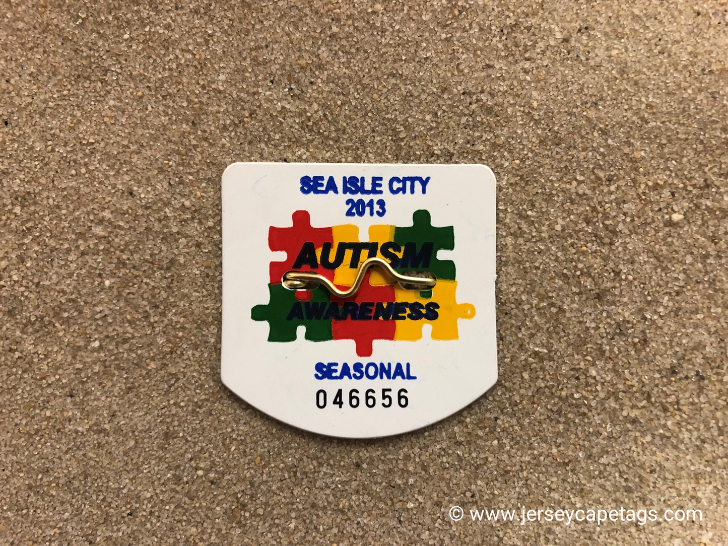 RETRO Sea Isle City 2013 Seasonal Beach Tag