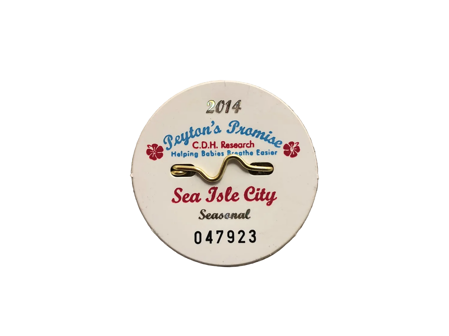 RETRO Sea Isle City 2014 Seasonal Beach Tag