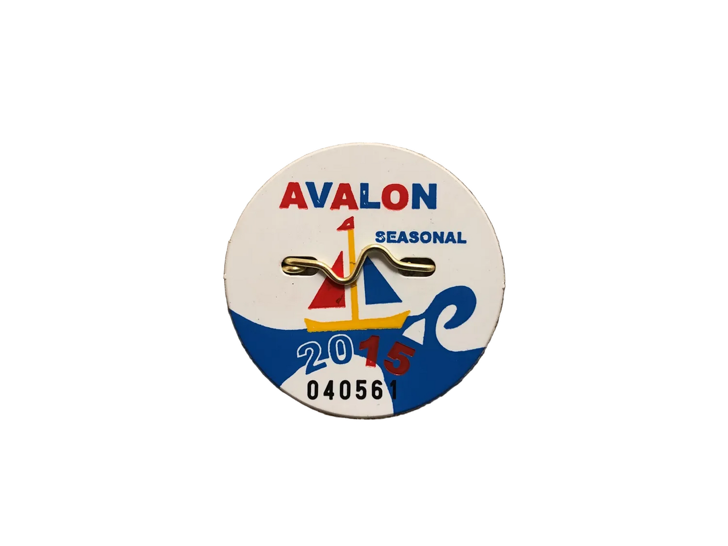 RETRO Avalon 2015 Seasonal Beach Tag
