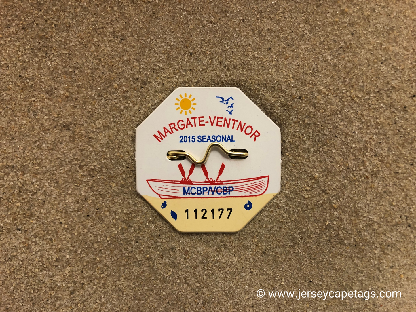 RETRO Margate 2015 Seasonal Beach Tag