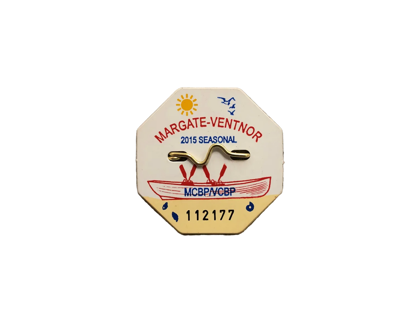 RETRO Margate 2015 Seasonal Beach Tag
