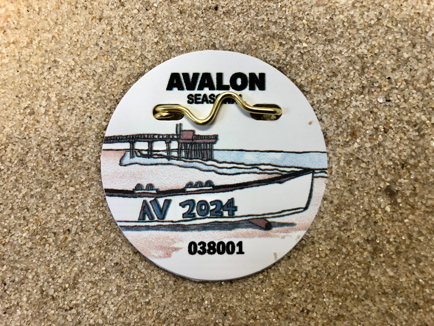 Avalon 2024 Seasonal Beach Tag