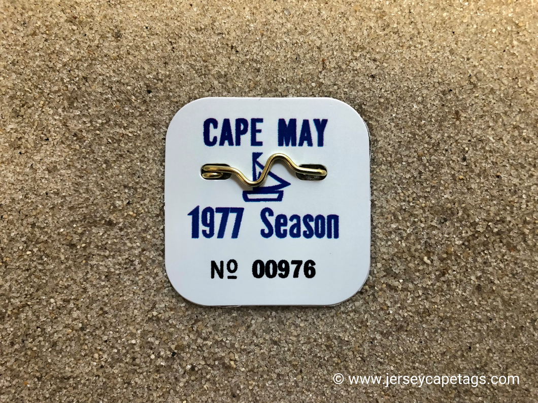 Cape May 1977 Seasonal Beach Tag