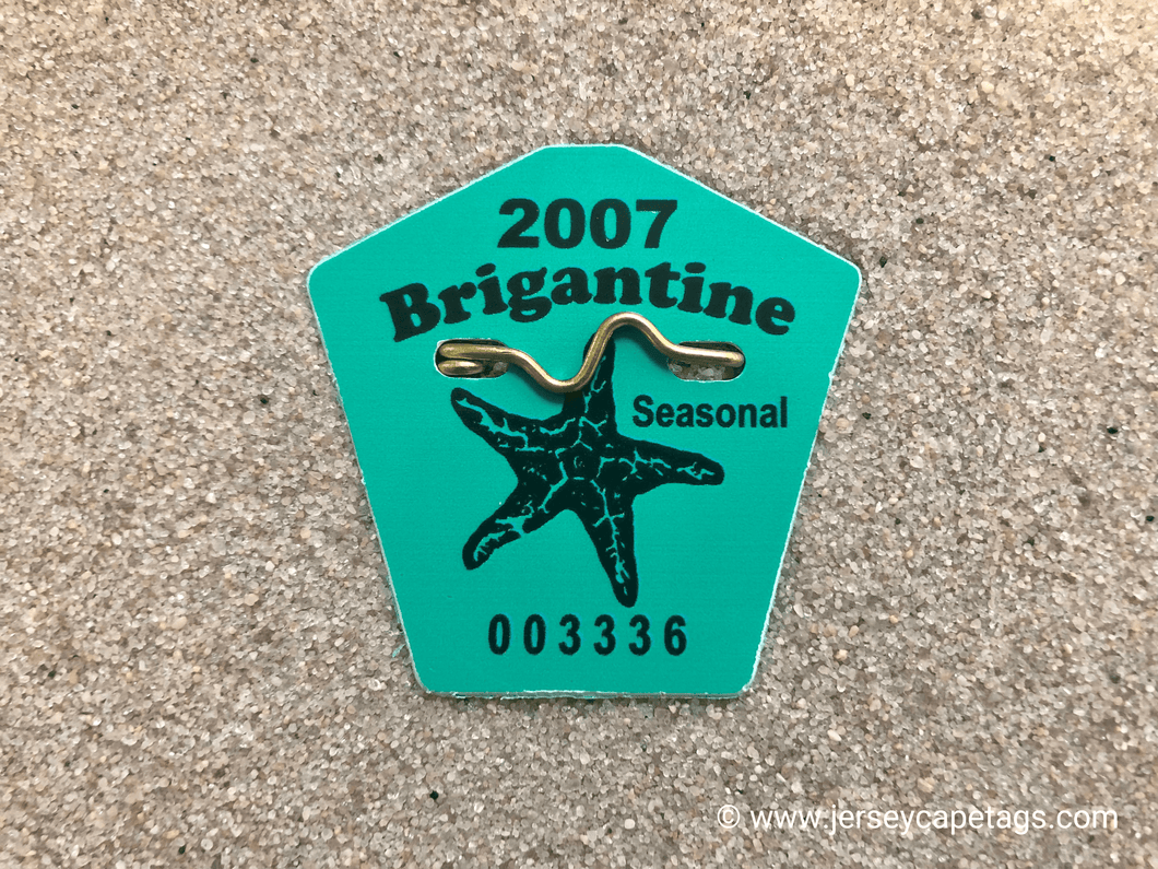 Brigantine 2007 Seasonal Beach Tag