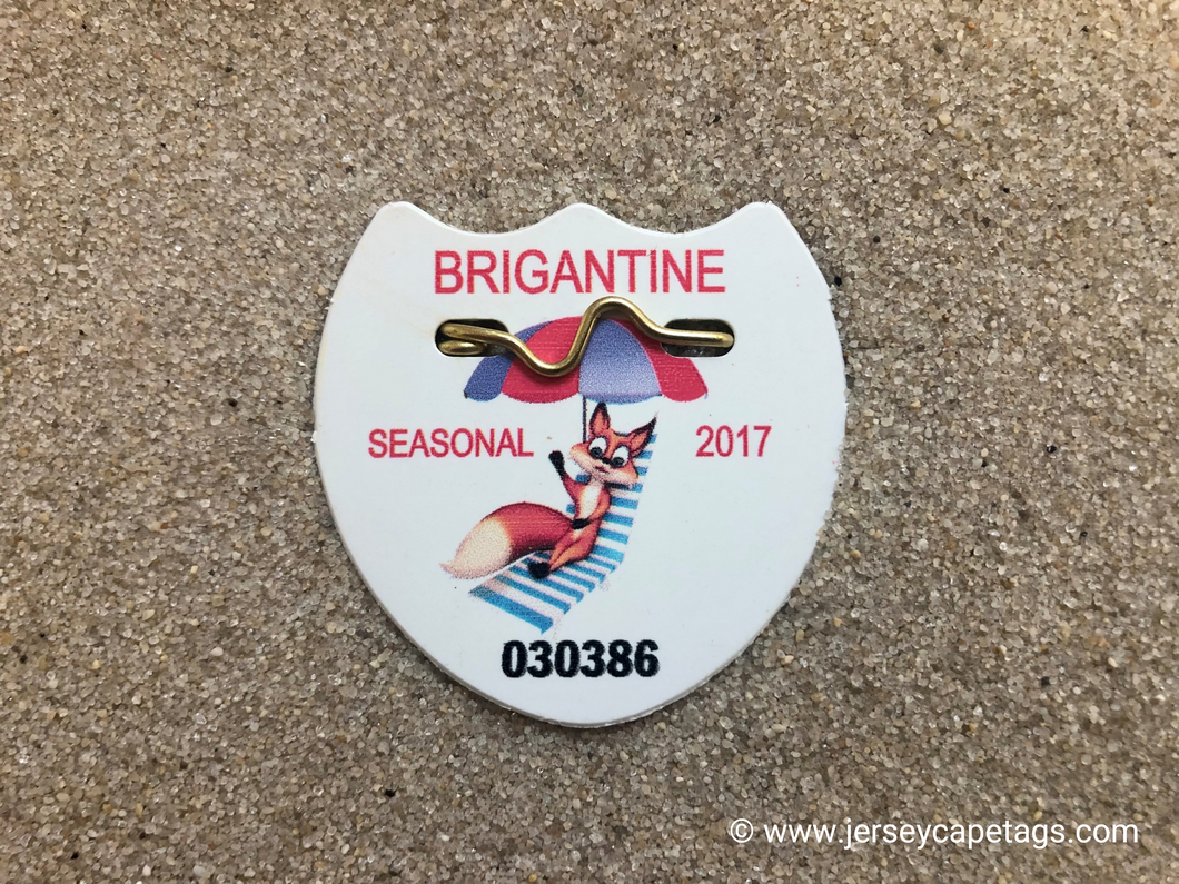 Brigantine 2017 Seasonal Beach Tag