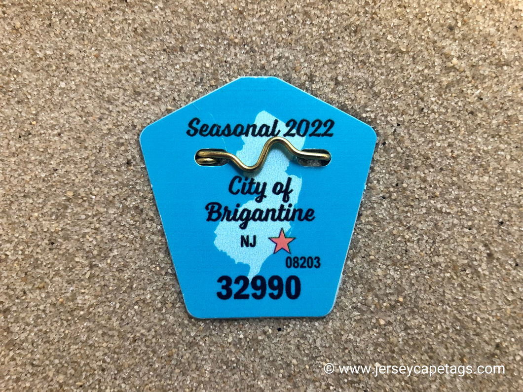 Brigantine 2022 Seasonal Beach Tag