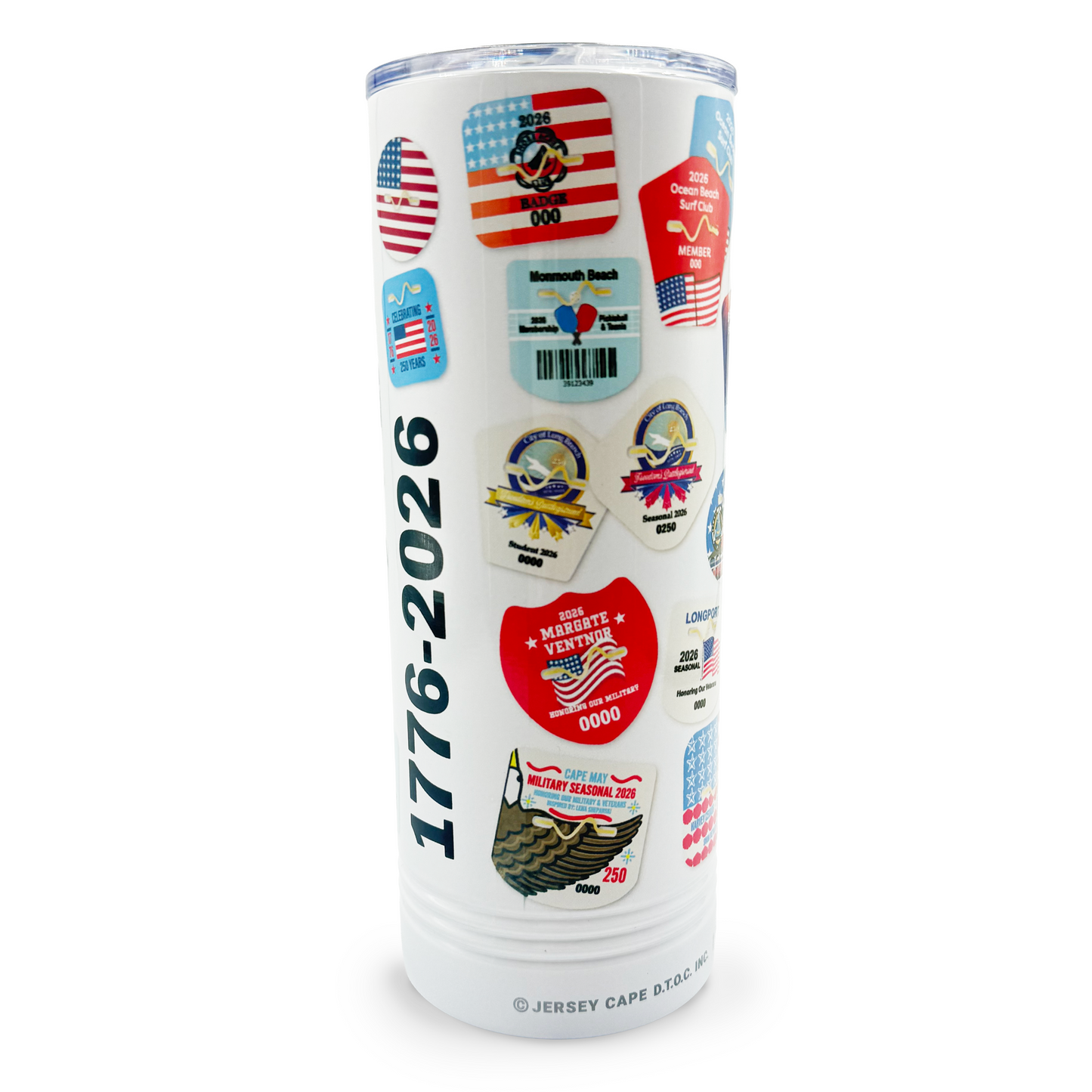 Commemorative 250th Anniversary Beach Tag Tumbler – 20 oz