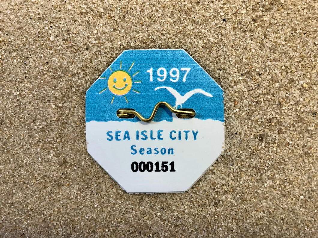 Sea Isle City 1997 Seasonal Beach Tag