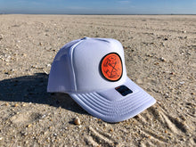 Load image into Gallery viewer, Retro Beach Tag/Badge Trucker Hat
