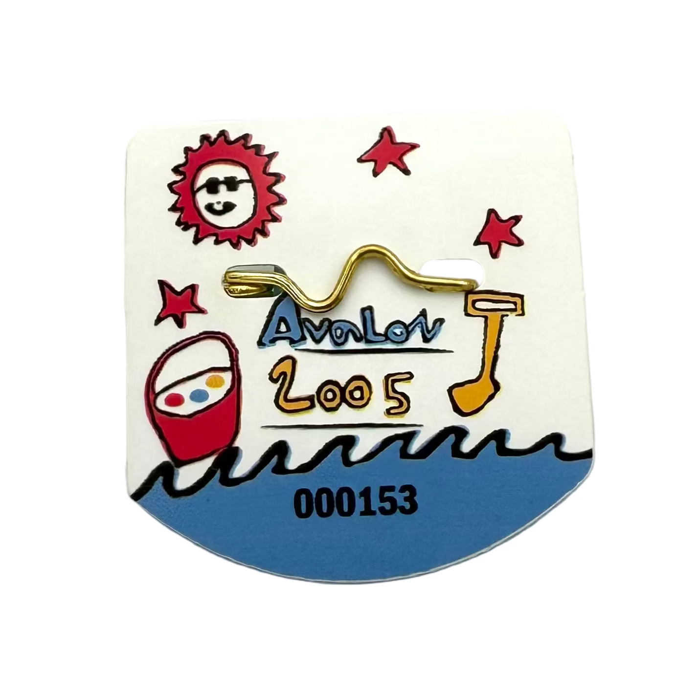 RETRO Avalon 2005 Seasonal Beach Tag