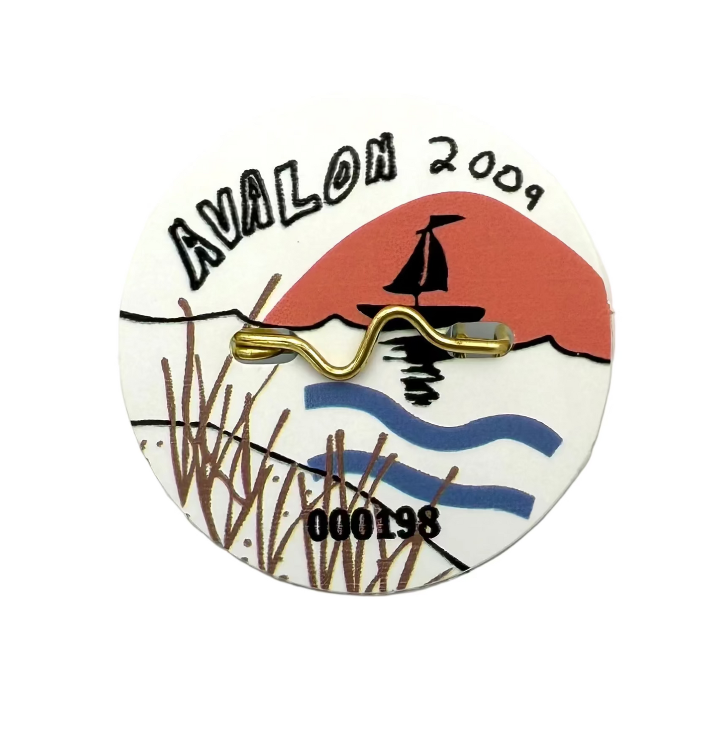 RETRO Avalon 2009 Seasonal Beach Tag