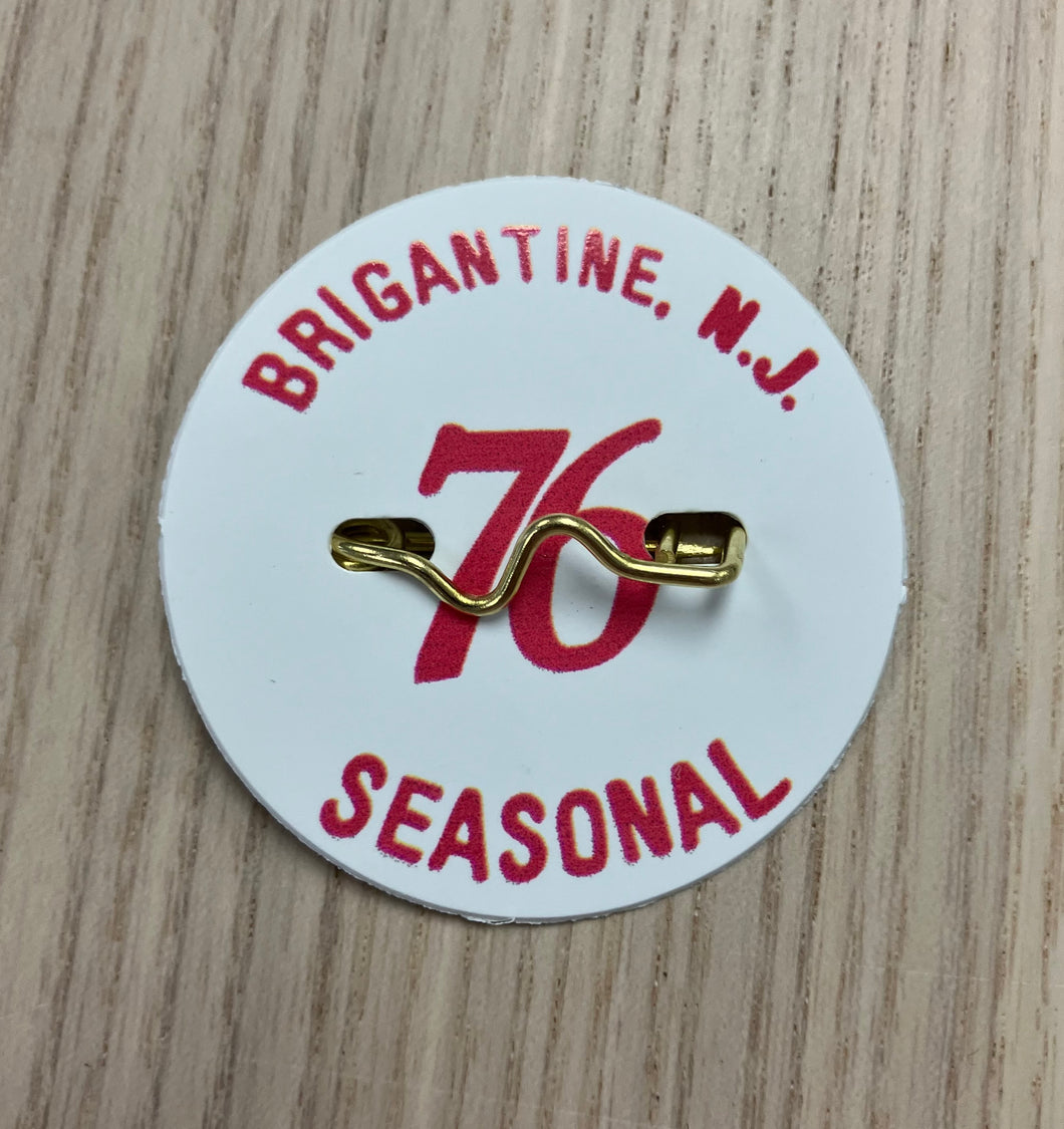 Brigantine 1976 Seasonal Beach Tag