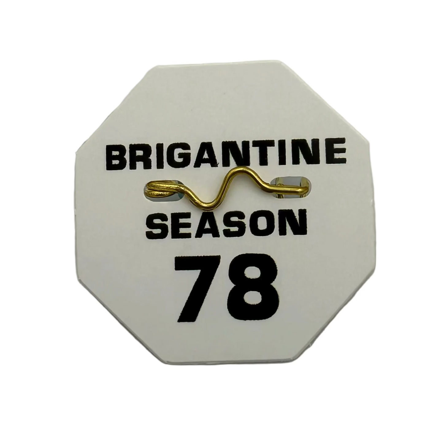 RETRO Brigantine 1978 Seasonal Beach Tag