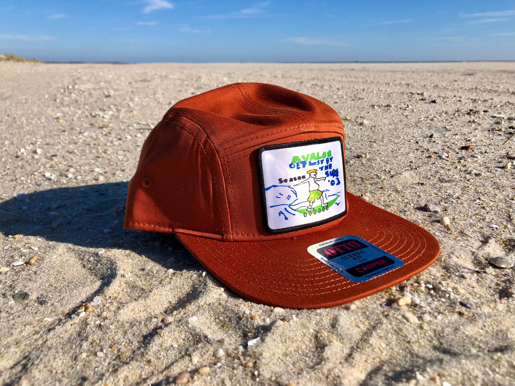 Retro Beach Tag/Badge Camper Hat