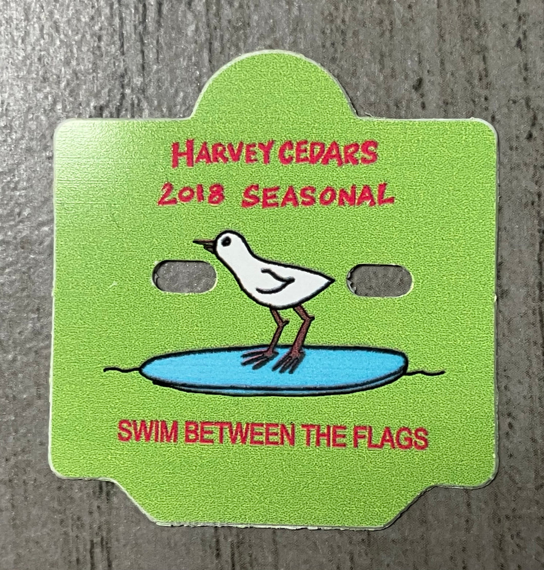 Harvey Cedars 2018 Seasonal Beach Badge