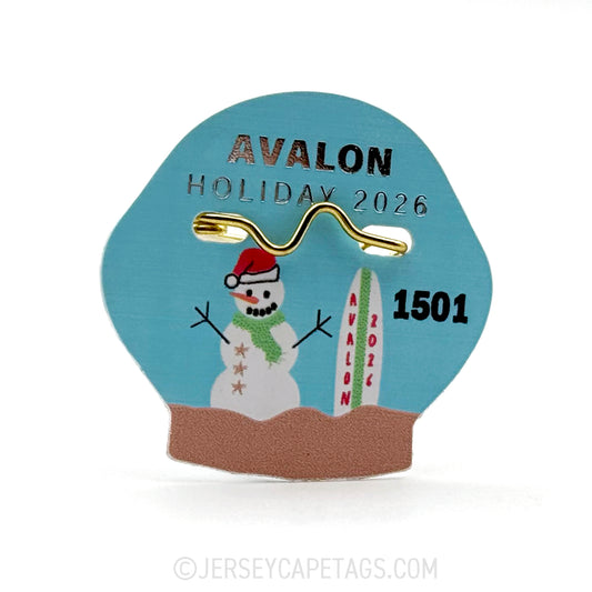 Avalon 2026 Holiday Seasonal Beach Tag