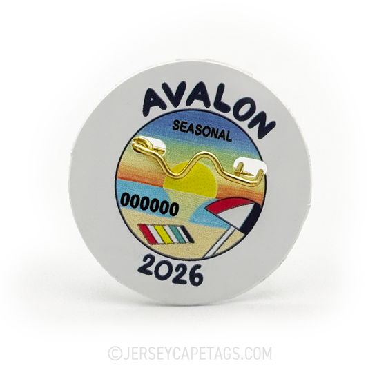 Avalon 2026 Seasonal Beach Tag