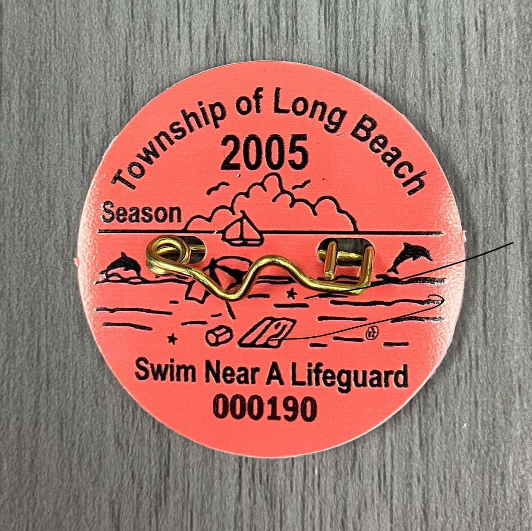 Long Beach Township 2005 Seasonal Beach Badge