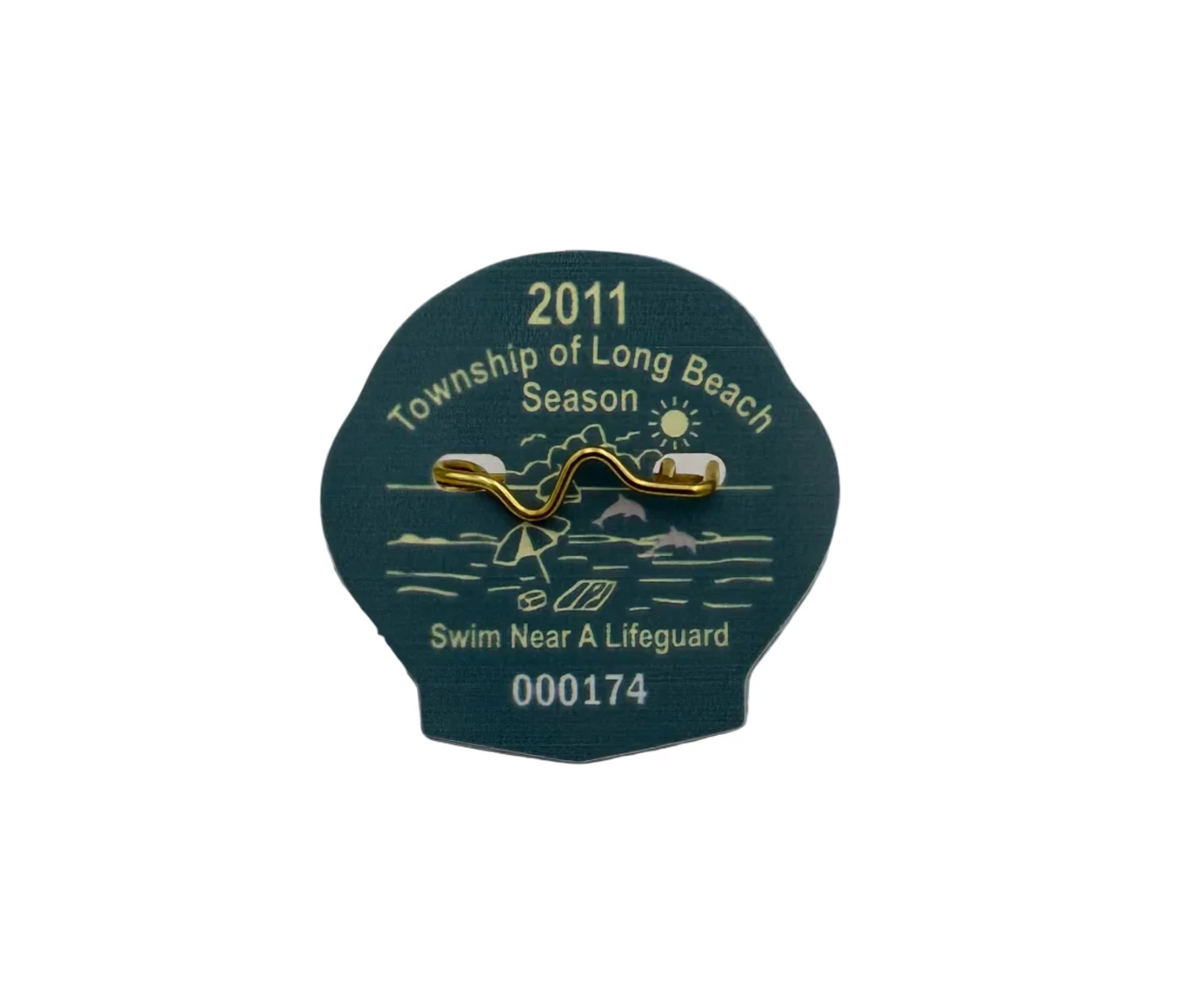 RETRO Long Beach Township 2011 Seasonal Beach Badge