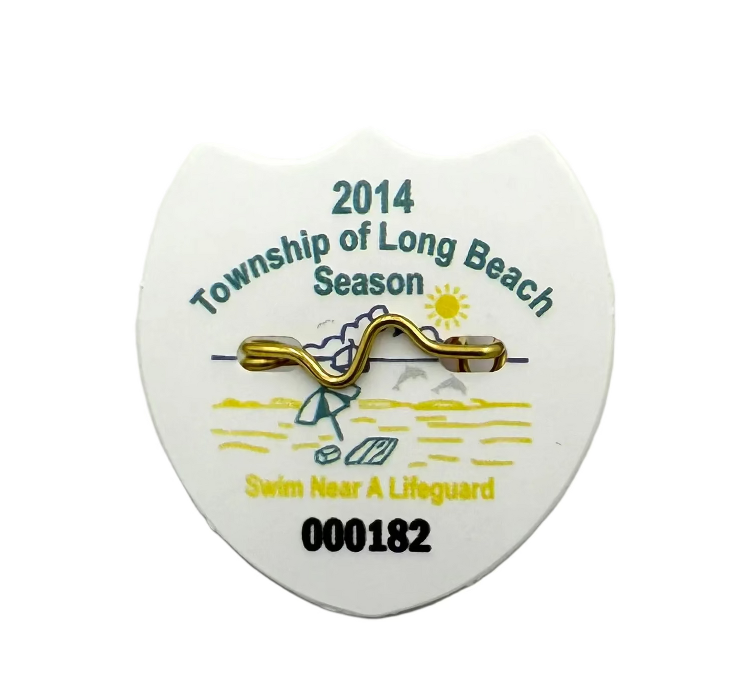 RETRO Long Beach Township 2014 Seasonal Beach Tag