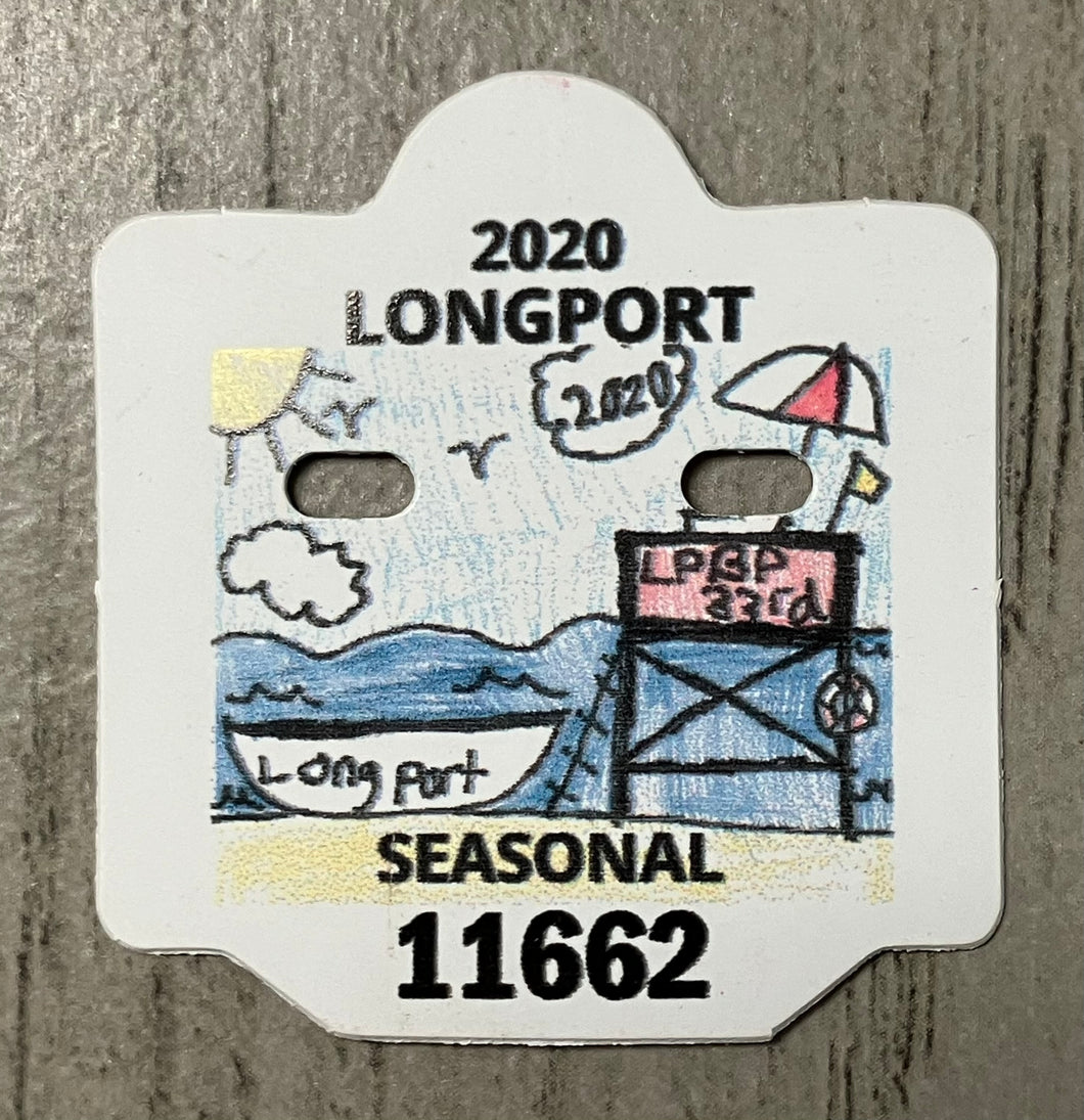 Longport 2020 Seasonal Beach Badge