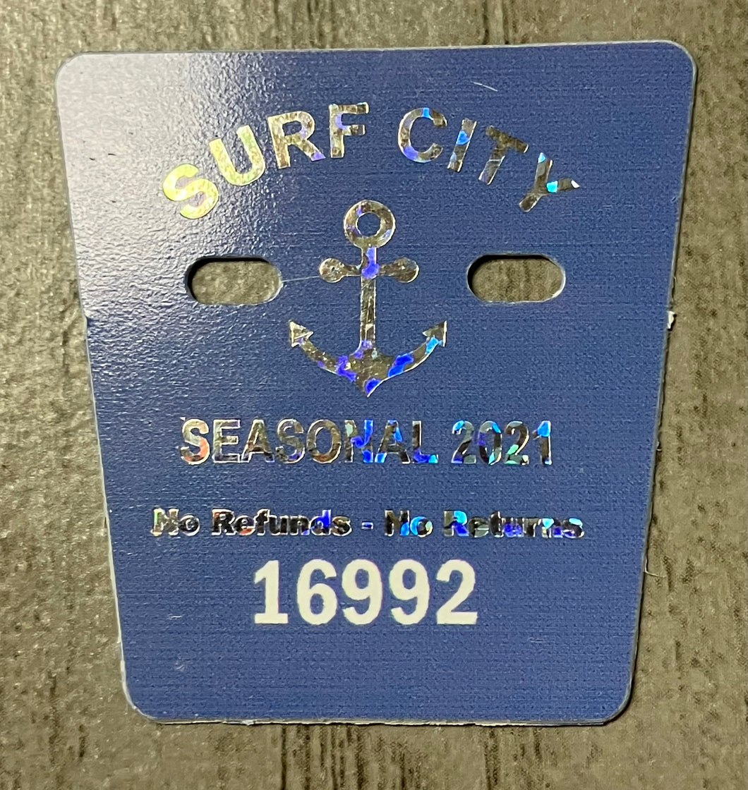 Surf City 2021 Seasonal Beach Badge