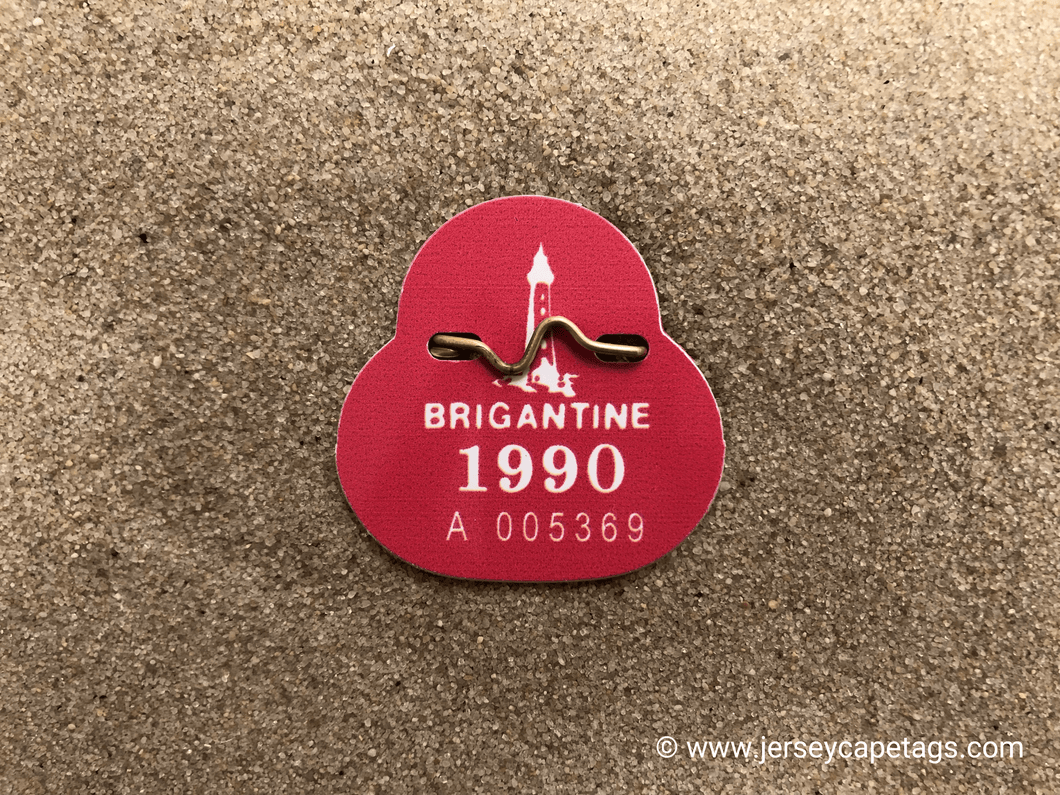 Brigantine 1990 Seasonal Beach Tag
