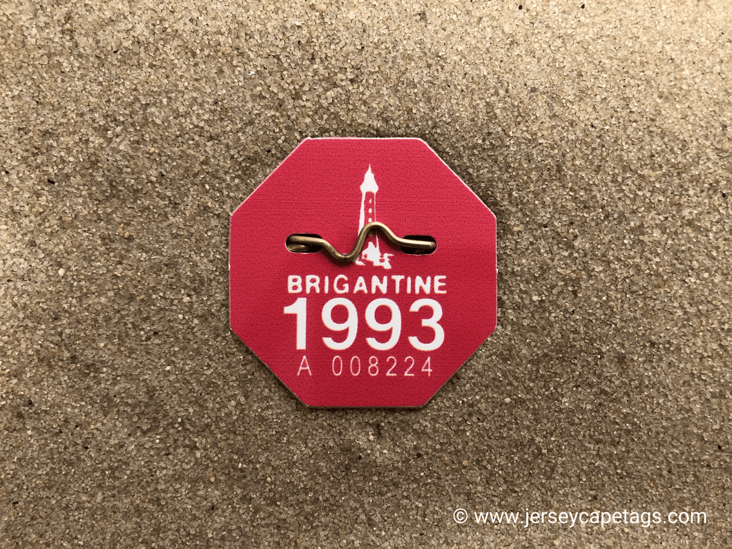 Brigantine 1993 Seasonal Beach Tag