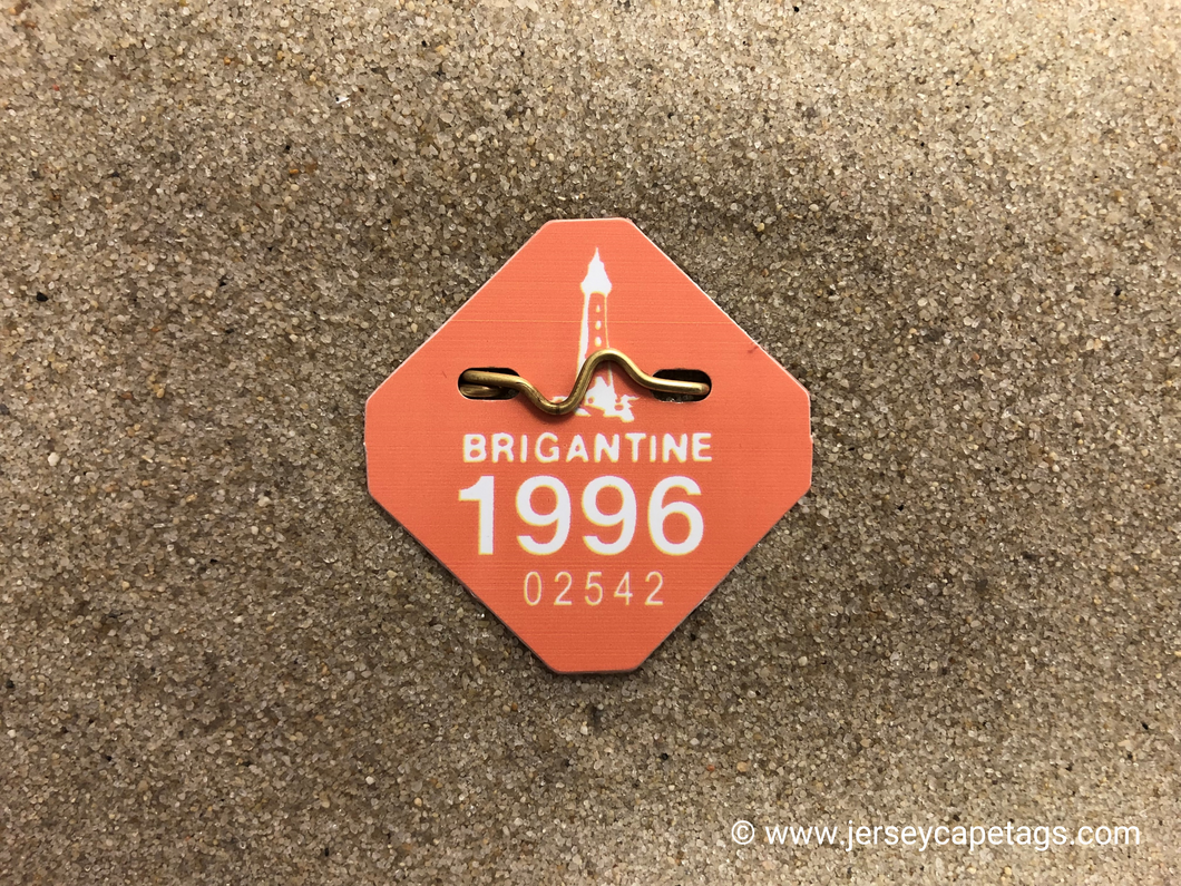 Brigantine 1996 Seasonal Beach Tag